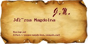 Józsa Magdolna névjegykártya